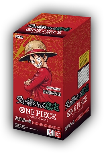 Display One Piece OP13 japonaise Carrying on His Will (受け継がれる意志), boîte de 24 boosters