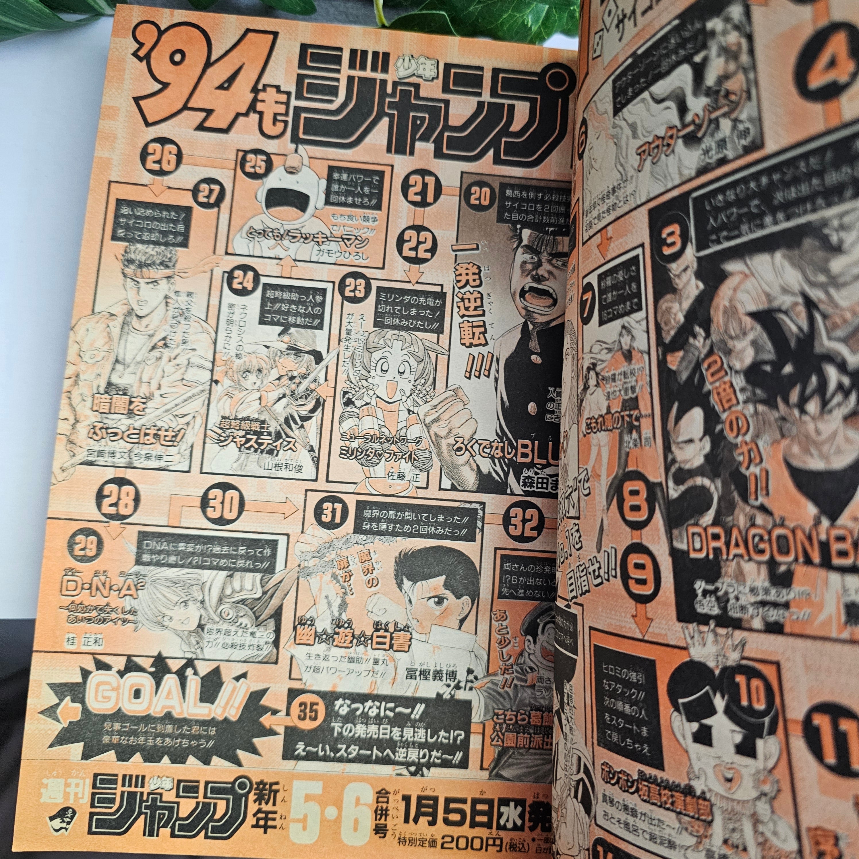 Weekly Shonen Jump n°3-4 (1994) pages Dragon Ball