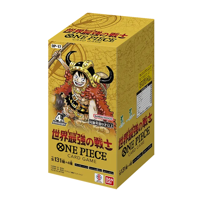 Display One Piece Card Game OP-17 The World's Strongest Warriors en japonais