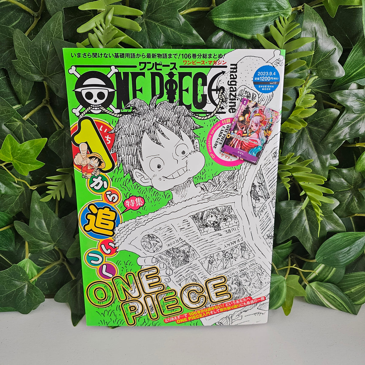 ONE PIECE Magazine Vol. 17 + carte P-046 Yamato (japonais)