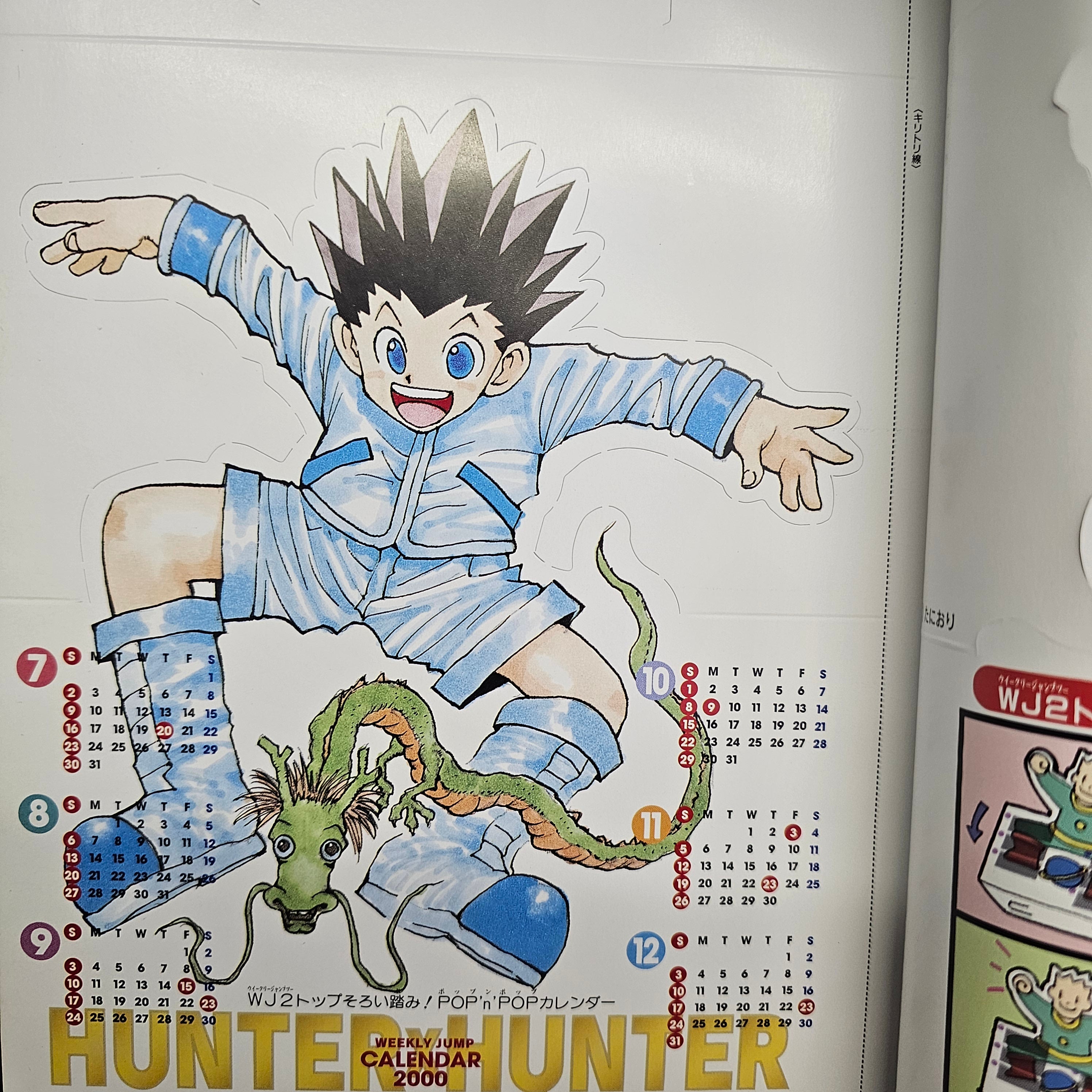 Weekly Shonen Jump n°3-4 (2000) + Calendrier