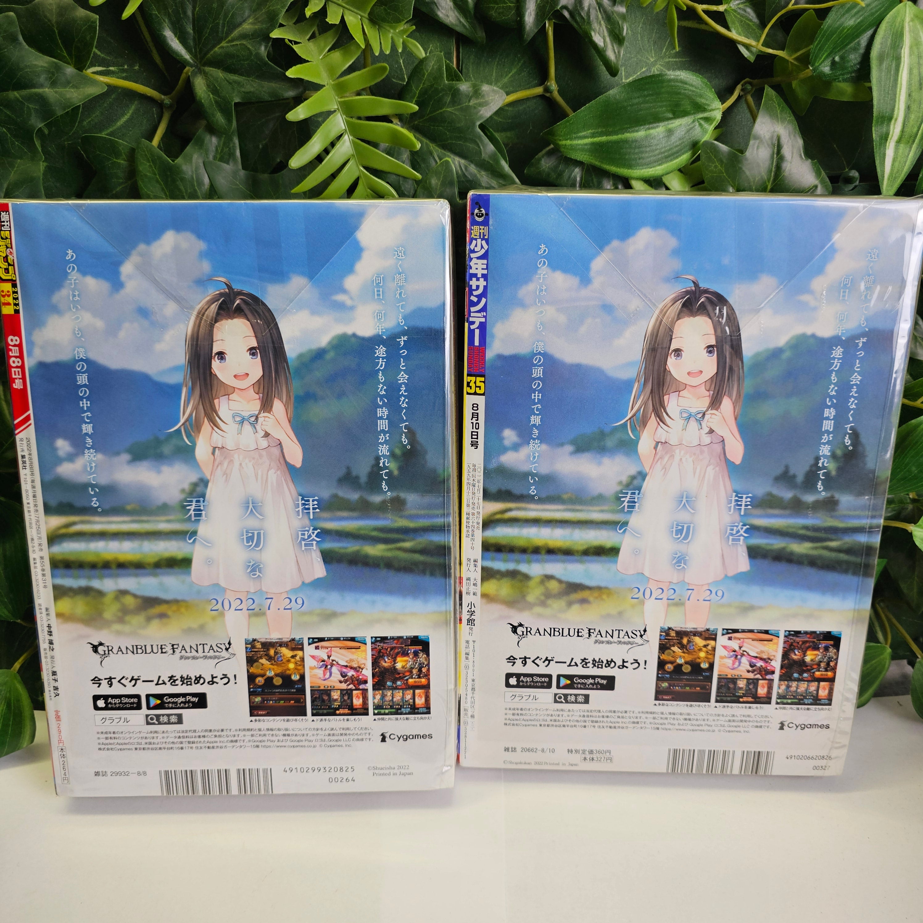 Weekly Shonen Jump n°34 (2022) + Shonen Magazine n°35 (2022)