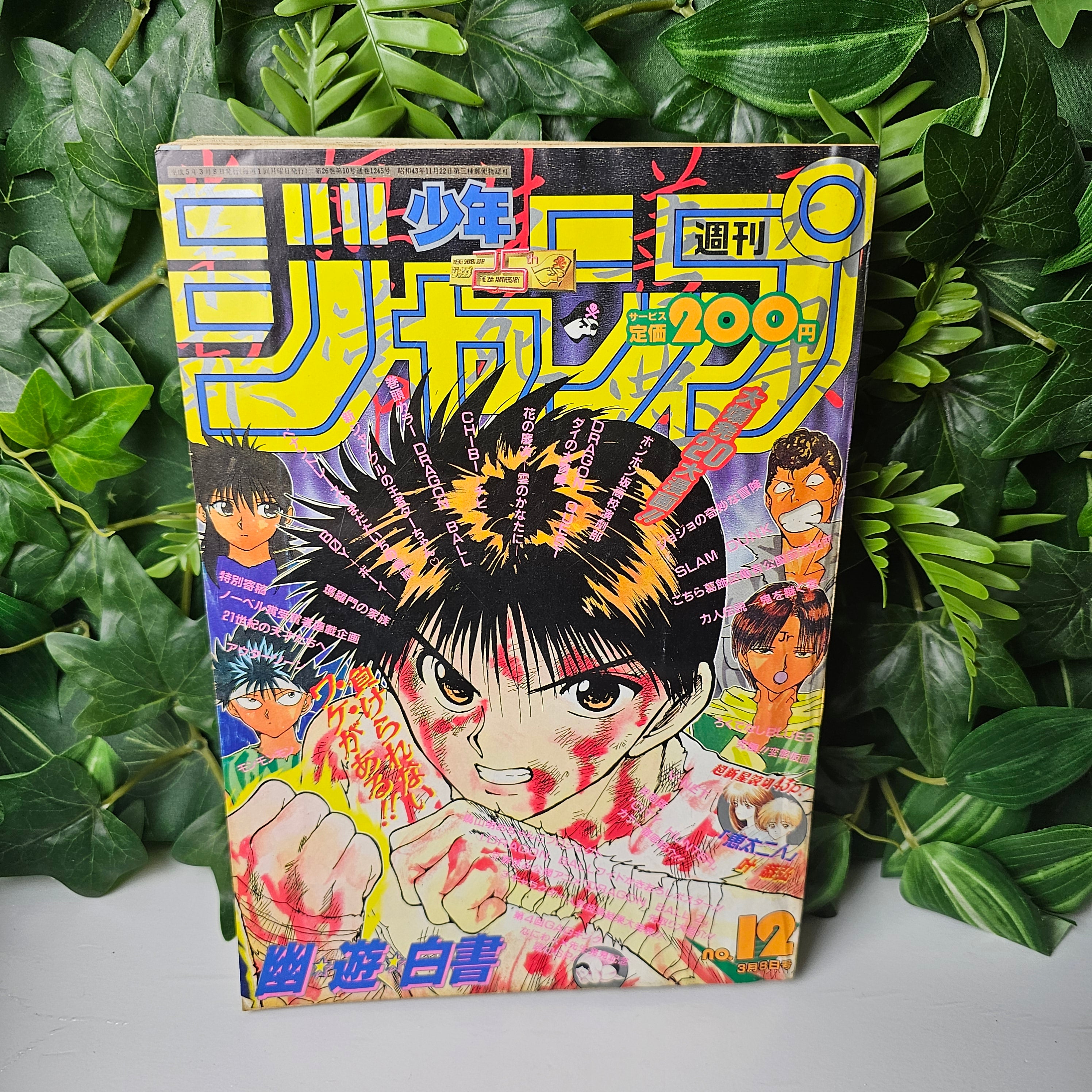 Weekly Shonen Jump n°12 (1993) (Yu Yu Hakusho) (Chapitre colo Dragon Ball)